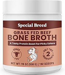 Special Breed Grass Fed Beef Bone Broth Powder Supplement for Dogs & Cats, 19-oz