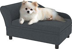 PawHut Hidden Storage Sofa Dog Bed, Dark Gray