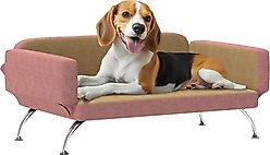 PawHut Adjustable Sofa Dog Bed, Pink