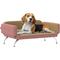 Show in main carousel: PawHut Adjustable Sofa Dog Bed, Pink slide 1 of 9