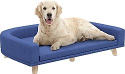 PawHut Sofa Dog Bed with Washable Cover, Blue