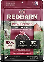 Redbarn Powerfood Healthy Puppy Beef & Lamb Grain-Free Gently Air-Dried Dog Food, 2-lb bag