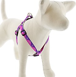 LupinePet Reflective Paws Step In Dog Harness, Pink Paws, Medium/Large: 20 to 30-in chest, 3/4-in wide