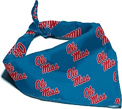 ShopInstaPets Ole Miss Rebels Dog Bandana, Large