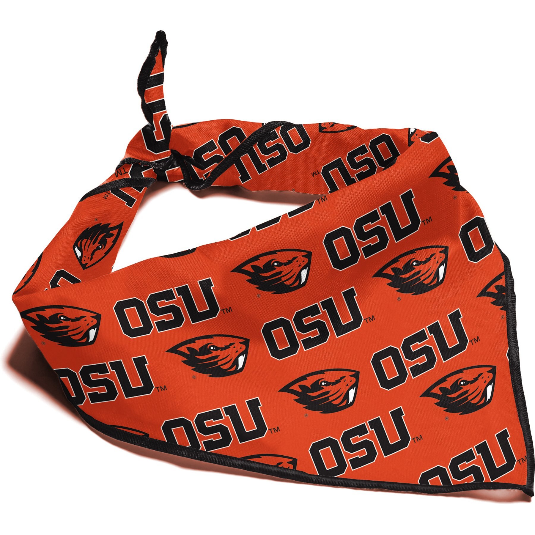 ShopInstaPets NCAA Dog Bandana, Oregon State Beavers, Small