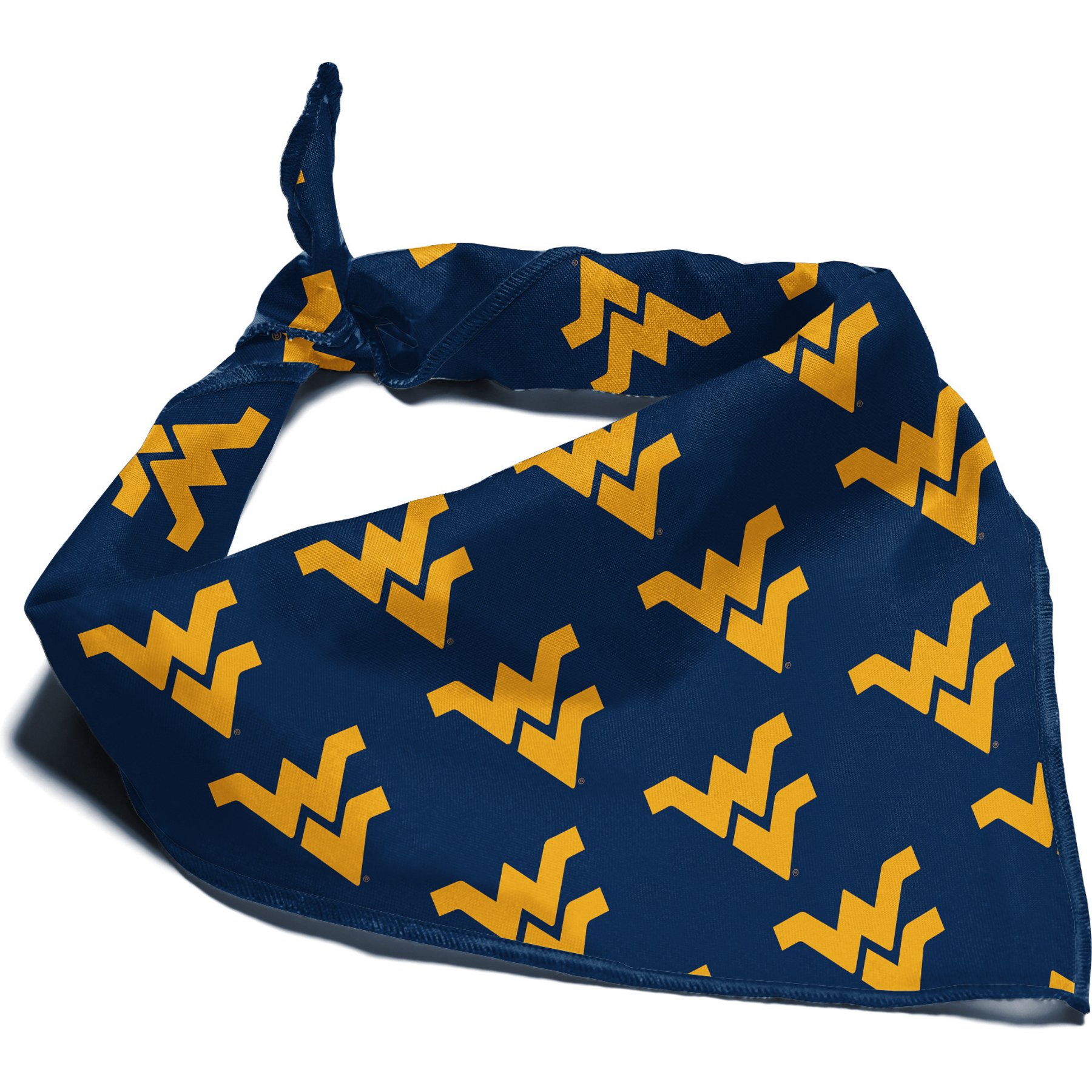 ShopInstaPets NCAA Dog Bandana, West Virginia Mountaineers, Small