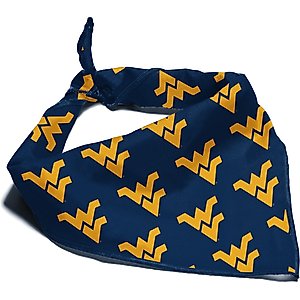 ShopInstaPets West Virginia Mountaineers Dog Bandana, Small