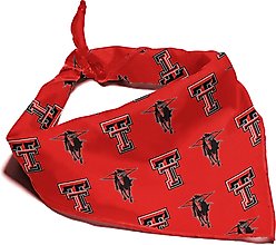 ShopInstaPets Texas Tech Red Raiders Dog Bandana, Small