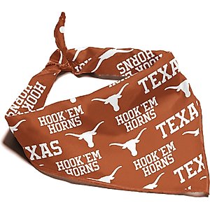 ShopInstaPets Texas Longhorns Dog Bandana, Small