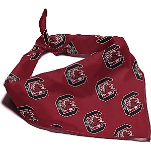 ShopInstaPets South Carolina Gamecocks Dog Bandana, Large
