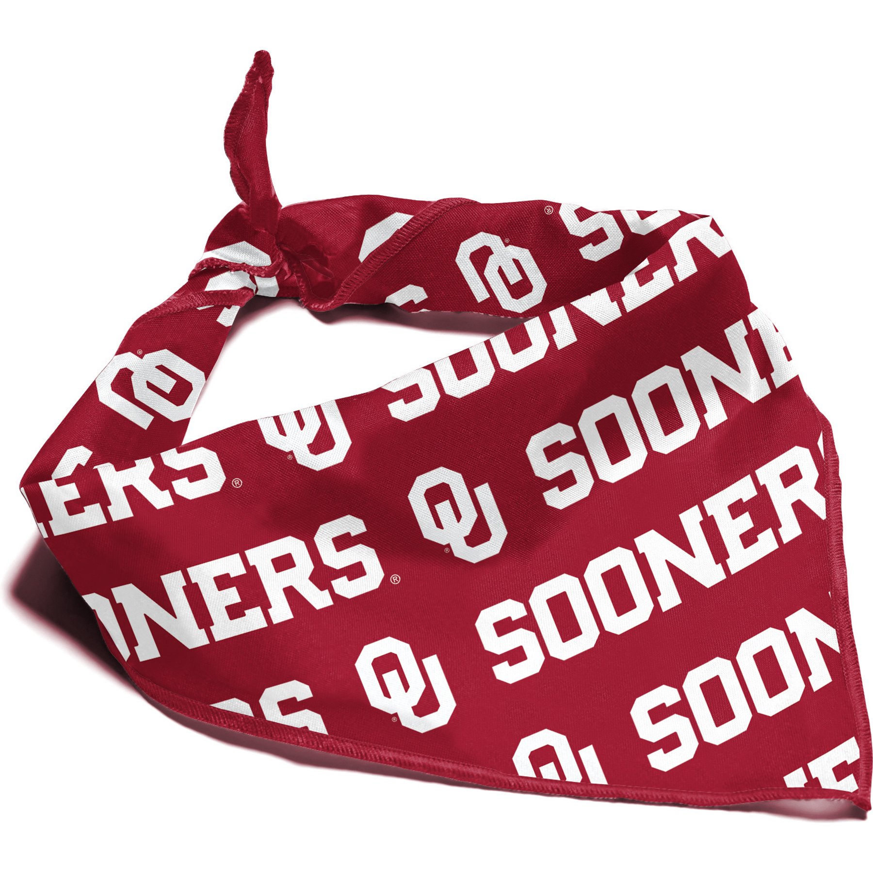 ShopInstaPets NCAA Dog Bandana, Oklahoma Sooners, Large