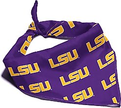 ShopInstaPets LSU Tigers Dog Bandana, Large