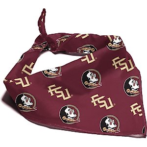 ShopInstaPets Florida State Seminoles Dog Bandana, Large