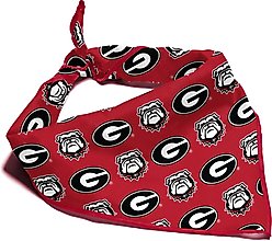 ShopInstaPets Georgia Bulldogs Dog Bandana, Large
