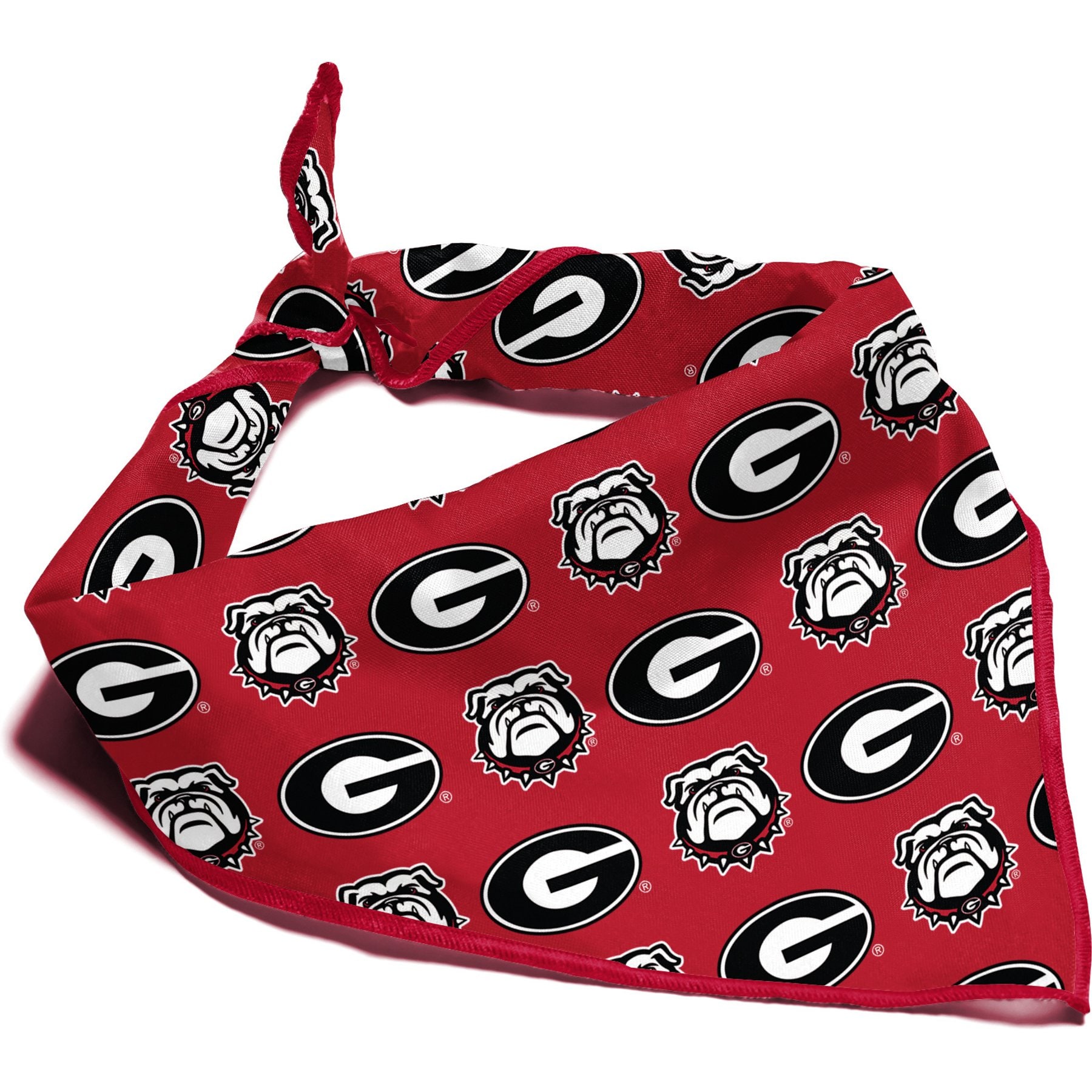 ShopInstaPets NCAA Dog Bandana, Georgia Bulldogs, Small