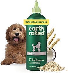 Earth Rated 3-in-1 Detangling Dog Shampoo & Conditioner, White Tea & Basil Scent, 16-fl oz bottle