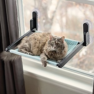 Luli & Cat Cat Window Perch, Blue