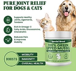 Special Breed Green Lipped Mussel Powder Joint Supplement for Dogs & Cats, 3.53-oz slide 2 of 6