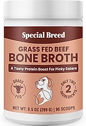 Special Breed Grass Fed Beef Bone Broth Powder Supplement for Dogs & Cats, 9.5-oz