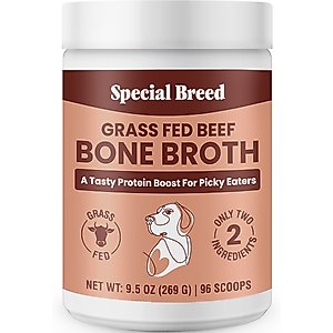 Special Breed Grass Fed Beef Bone Broth Powder Supplement for Dogs & Cats, 9.5-oz