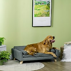 PawHut Sofa Dog Bed, Gray slide 2 of 9