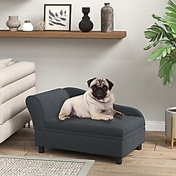 PawHut Hidden Storage Sofa Dog Bed, Dark Gray slide 2 of 9