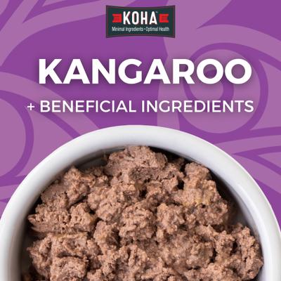 Show full view: KOHA Limited Ingredient Diet Kangaroo Entrée Grain-Free Paté Wet Cat Food, 5.5-oz can, case of 24 slide 3 of 8