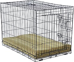 Happy Hounds Carson Deluxe Dog Crate Pad, Moss, 48-in slide 2 of 8