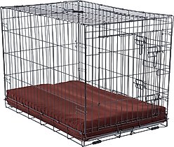 Happy Hounds Carson Deluxe Dog Crate Pad, Burgundy, 36-in slide 2 of 8