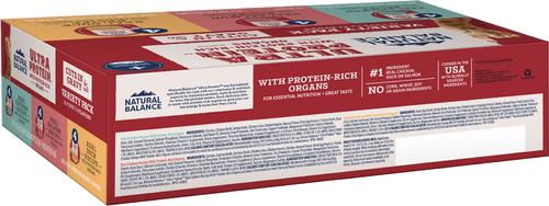 Show full view: Natural Balance Ultra Protein Chicken, Duck & Salmon Cuts in Gravy Variety Pack Wet Cat Food, 2.7-oz cup, case of 12 slide 4 of 11