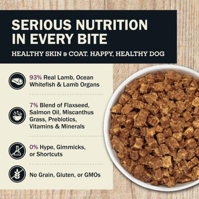 Show full view: Redbarn Powerfood Skin & Coat Fish & Lamb Gently Air-Dried Dog Food, 2.5-oz bag, 2-lb bag slide 4 of 11