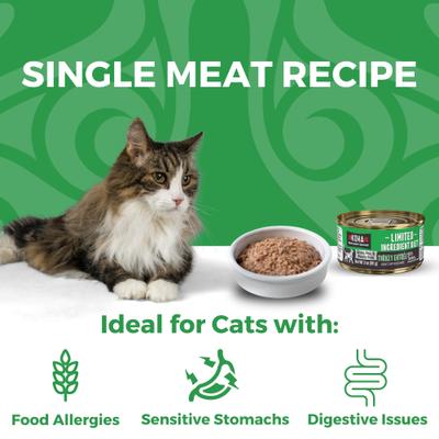 Show full view: KOHA Limited Ingredient Diet Turkey Entrée Grain-Free Paté Wet Cat Food, 3-oz can, case of 3 slide 4 of 8