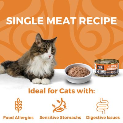 Show full view: KOHA Limited Ingredient Diet Chicken Entrée Grain-Free Paté Wet Cat Food, 3-oz can, case of 24 slide 4 of 8