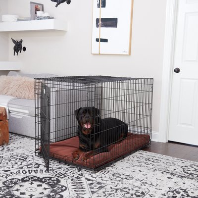 Happy Hounds Happy Hounds Carson Deluxe Dog Crate Pad, Burgundy, 48-in