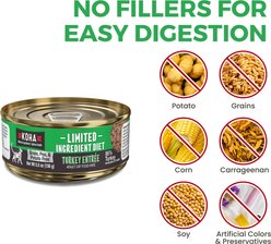 KOHA Limited Ingredient Diet Turkey Entrée Grain-Free Paté Wet Cat Food, 5.5-oz can, case of 24 slide 2 of 5