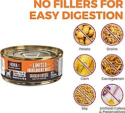 KOHA Limited Ingredient Diet Chicken Entrée Grain-Free Paté Wet Cat Food, 5.5-oz can, case of 24 slide 2 of 5