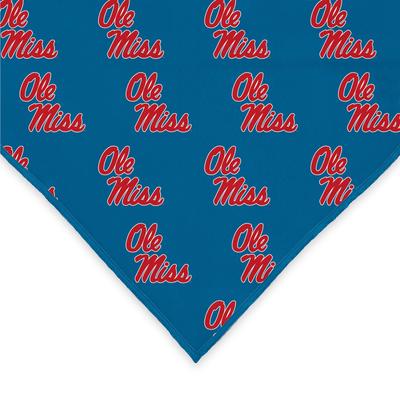 Show full view: ShopInstaPets Ole Miss Rebels Dog Bandana, Large slide 4 of 4