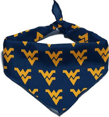 Show full view: ShopInstaPets West Virginia Mountaineers Dog Bandana, Small slide 3 of 4