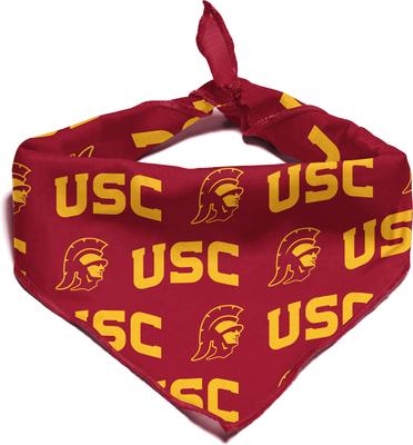 Show full view: ShopInstaPets USC Trojans Dog Bandana, Small slide 4 of 5