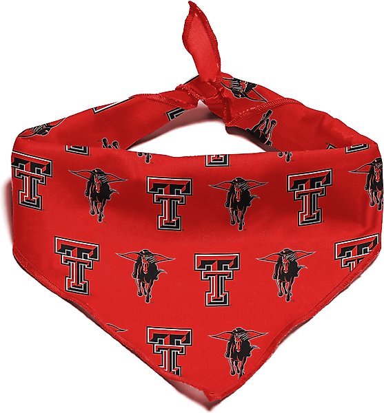 Show full view: ShopInstaPets Texas Tech Red Raiders Dog Bandana, Small slide 3 of 4