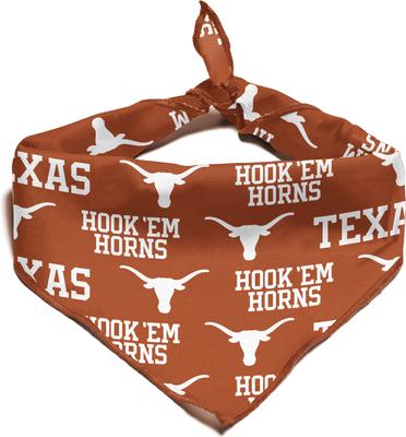 Show full view: ShopInstaPets Texas Longhorns Dog Bandana, Large slide 3 of 4