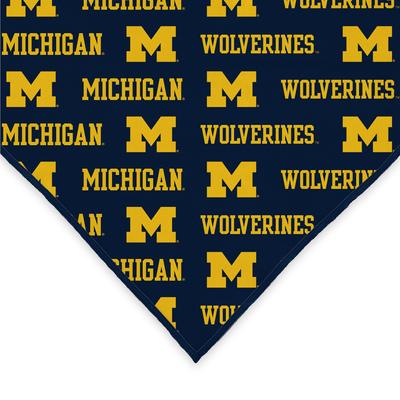 Show full view: ShopInstaPets Michigan Wolverines Dog Bandana, Large slide 5 of 5