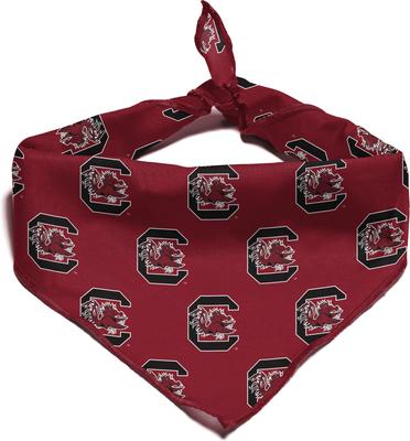 Show full view: ShopInstaPets South Carolina Gamecocks Dog Bandana, Small slide 3 of 4