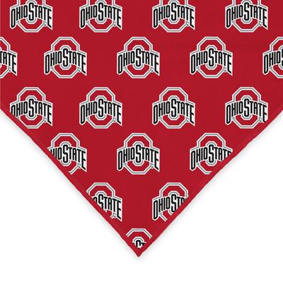 Show full view: ShopInstaPets Ohio State Buckeyes Dog Bandana, Large slide 4 of 4