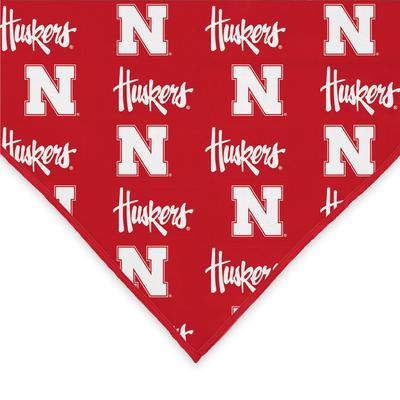 Show full view: ShopInstaPets Nebraska Cornhuskers Dog Bandana, Large slide 5 of 5