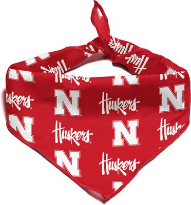 Show full view: ShopInstaPets Nebraska Cornhuskers Dog Bandana, Large slide 4 of 5