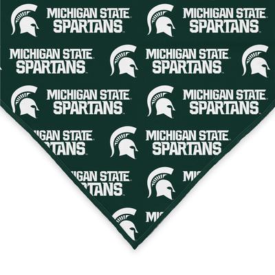 Show full view: ShopInstaPets Michigan State Spartans Dog Bandana, Large slide 4 of 4