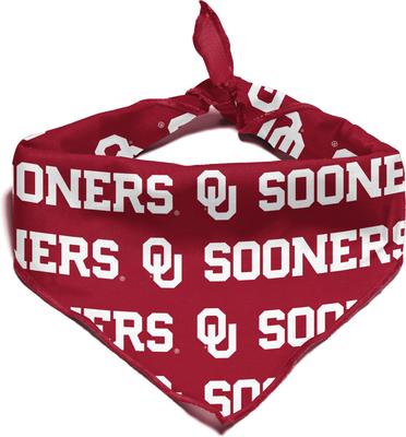 Show full view: ShopInstaPets Oklahoma Sooners Dog Bandana, Large slide 4 of 5