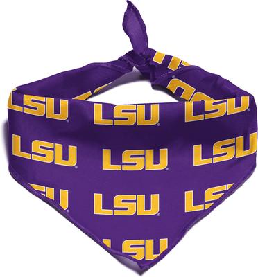 Show full view: ShopInstaPets LSU Tigers Dog Bandana, Large slide 3 of 4