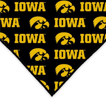 Show full view: ShopInstaPets Iowa Hawkeyes Dog Bandana, Small slide 4 of 5